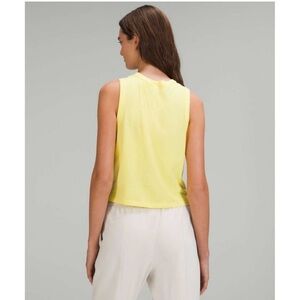 NWT Lululemon Classic-Fit Cotton-Blend Tank Top in Yellow Sz 8